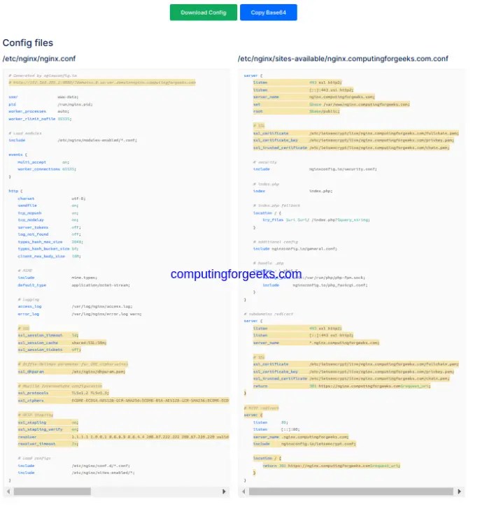 Easily generate Nginx configuration files using NGINXConfig