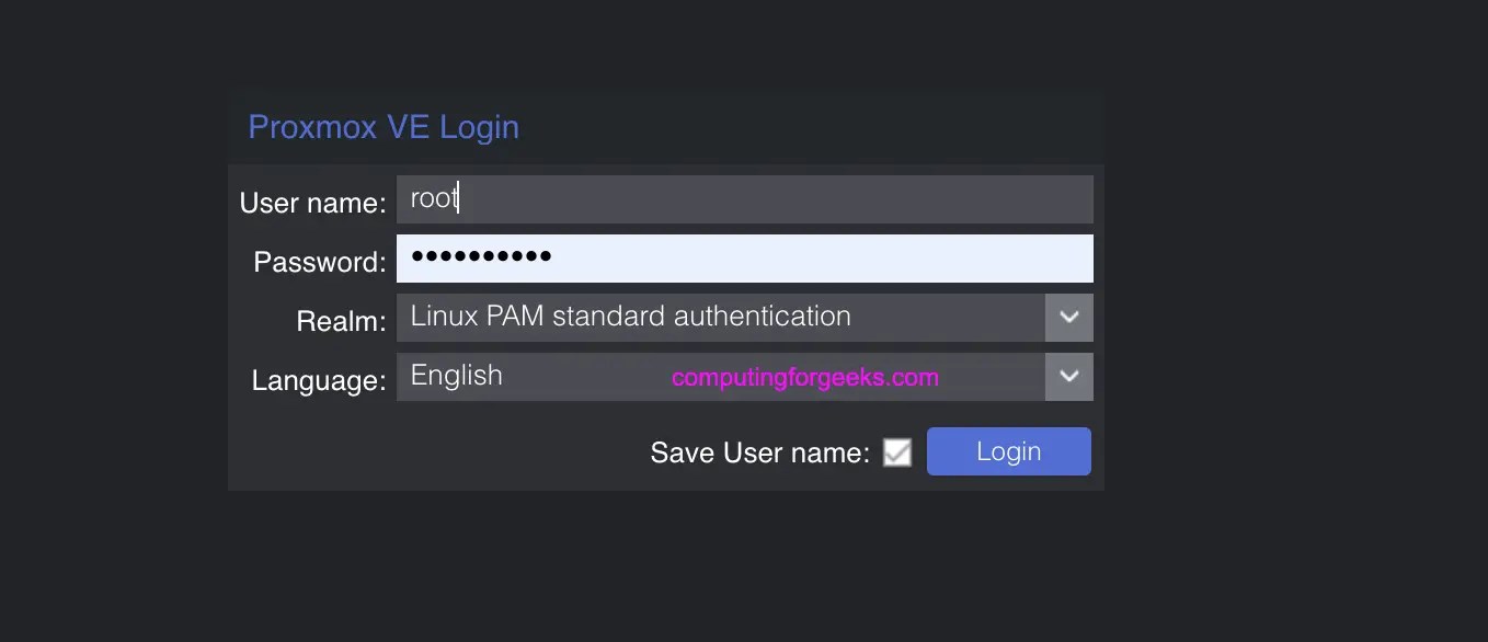 How To Customize Proxmox VE  UI with dark theme