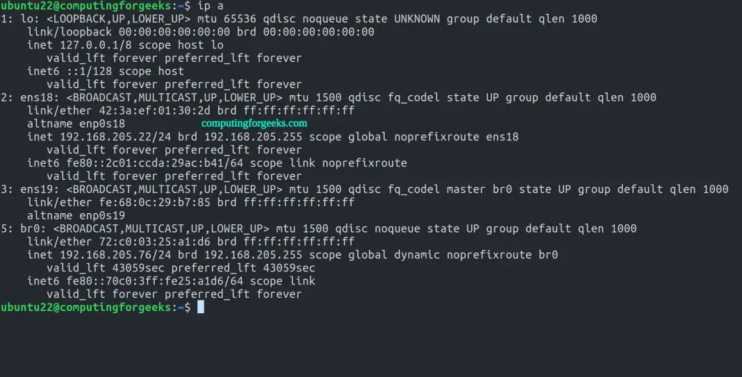 Configuring Linux Bridge / VLAN interface using Netplan on Ubuntu