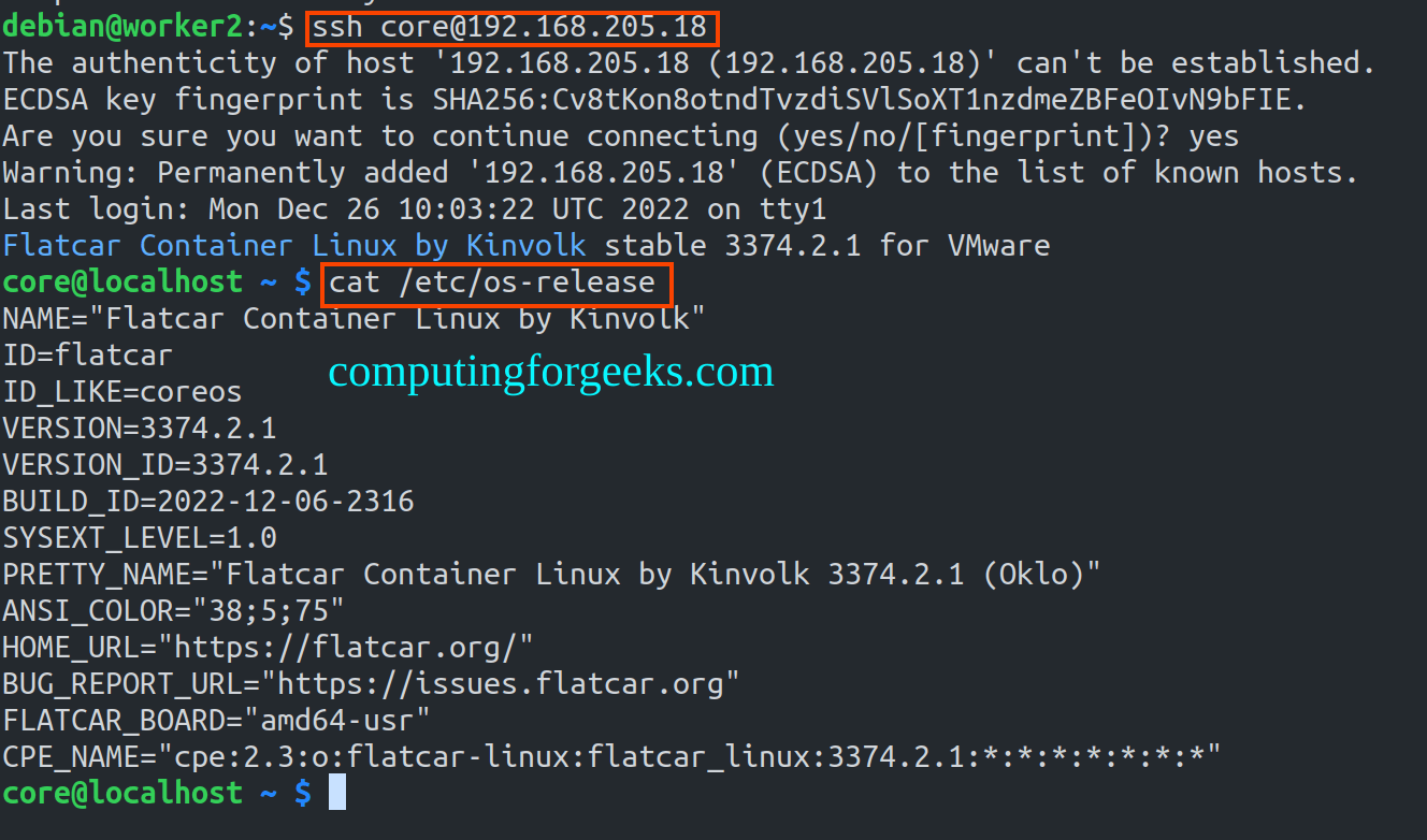 Install Flatcar Container Linux in VMware Workstation