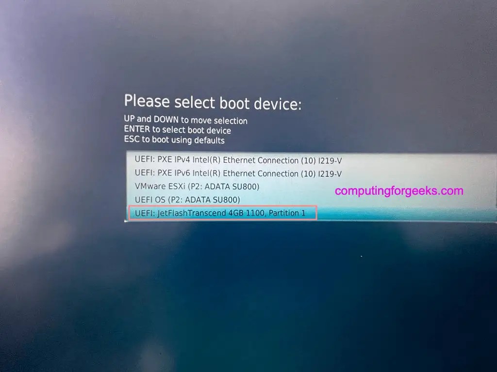 How To Create VMware ESXi 8 Bootable USB Stick on Linux