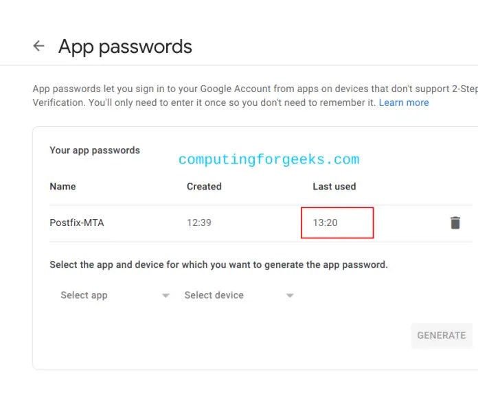 Configure Postfix on Linux To Use Gmail SMTP Relay