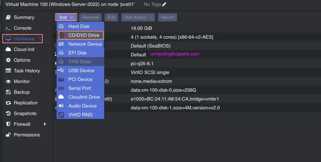 Installing VirtIO Drivers on Windows Server Server / Windows 11