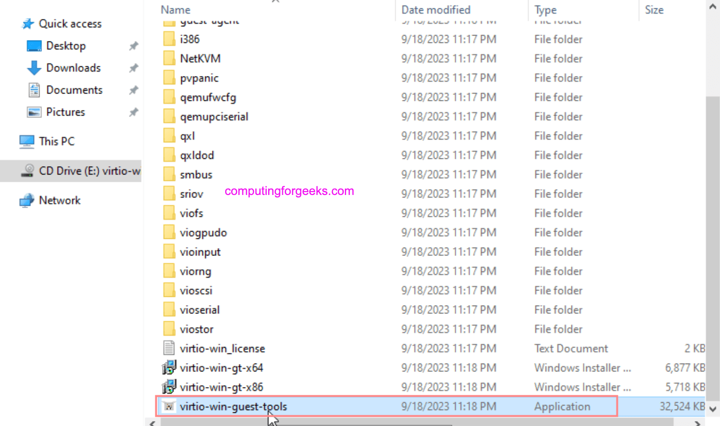Installing VirtIO Drivers on Windows Server Server / Windows 11