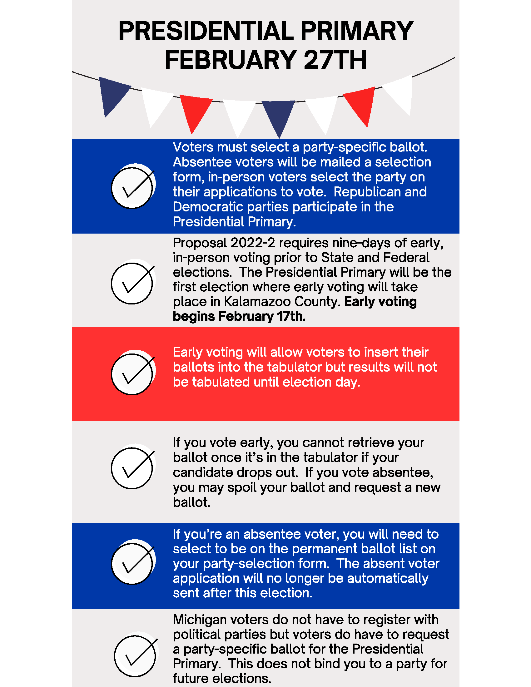 Early voting hours and locations Comstock Township