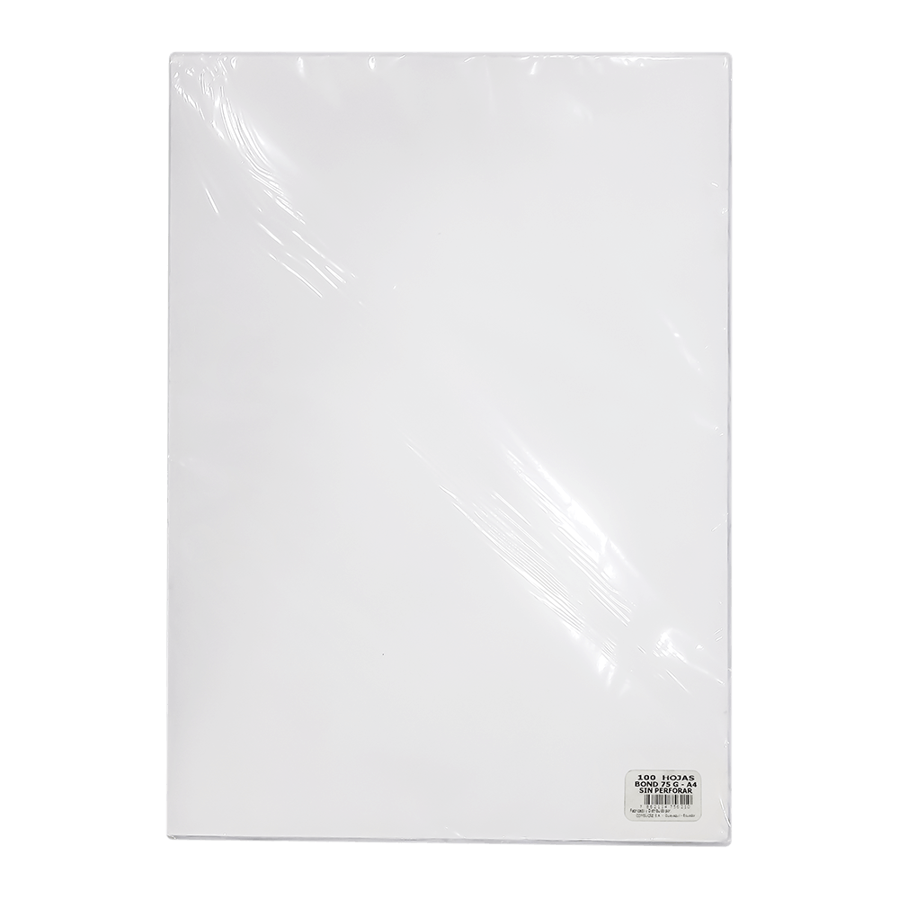 Hojas Bond blancas 75gr A4 100 hojas Comsucre Online
