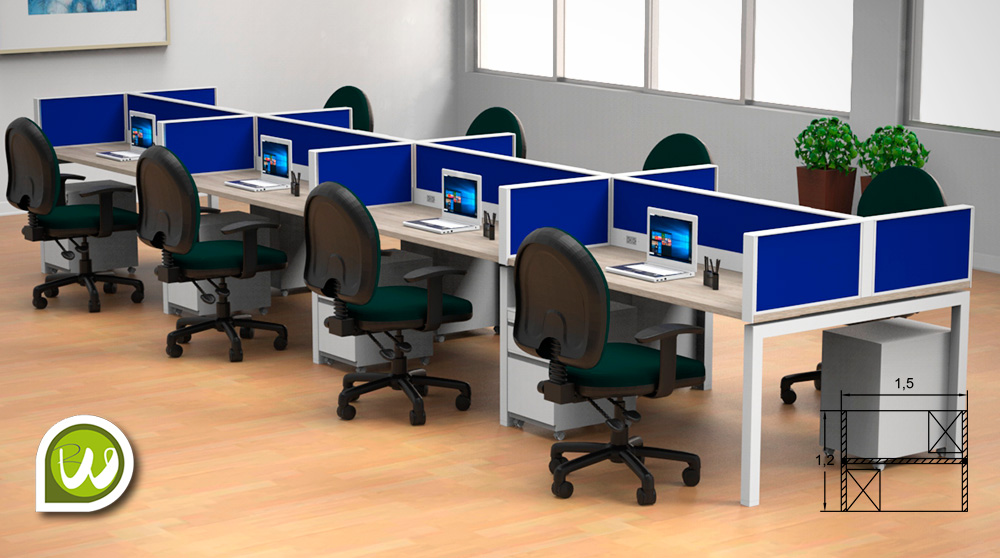 ESTACIONES DE TRABAJO — Comtek Muebles Oficina