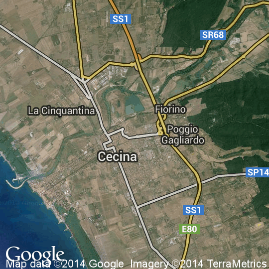 Cecina Italie Carte Mappa di Cecina, Cartine Stradali e Foto Satellitari