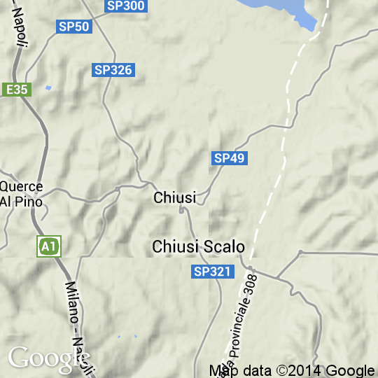 Mappa di Chiusi, Cartine Stradali e Foto Satellitari