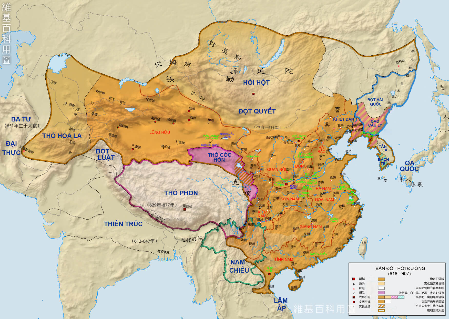 A Map Of China That Shows The Extent Of The Tang Dynasty До монголов. Взлёт и упадок империи Тан