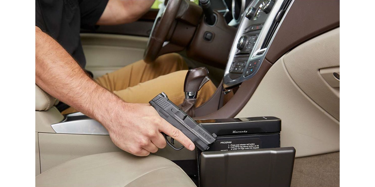 Hornady's New RAPiD Vehicle Safe Keeps a Pistol Secure and Accessible in Your Car [SHOT Show