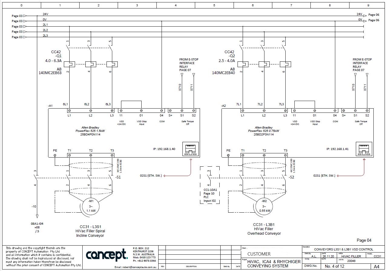 Electrical schematics & documentation - Concept Automation