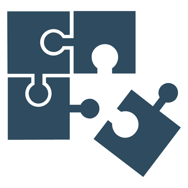Management pictograms Vector stencils library