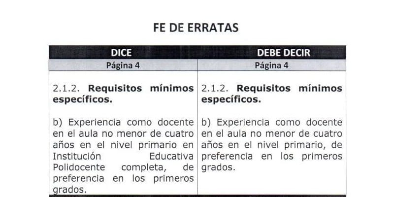 Fe de Erratas Concepto, función, ejemplos y fe de errores