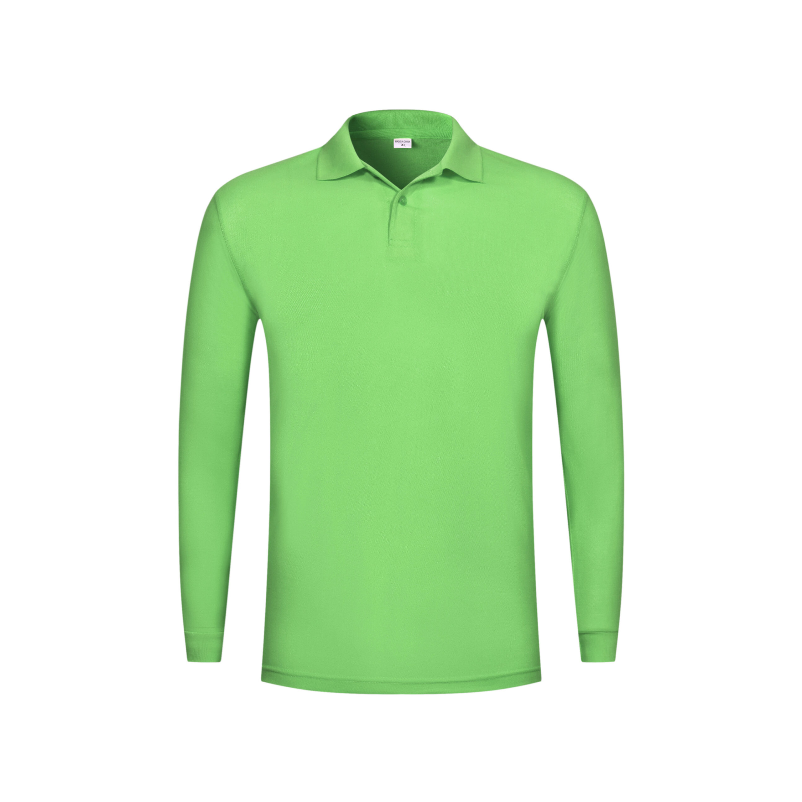 180GSM Long Sleeve Cotton Ribbed Polo Shirt Conceptstyles