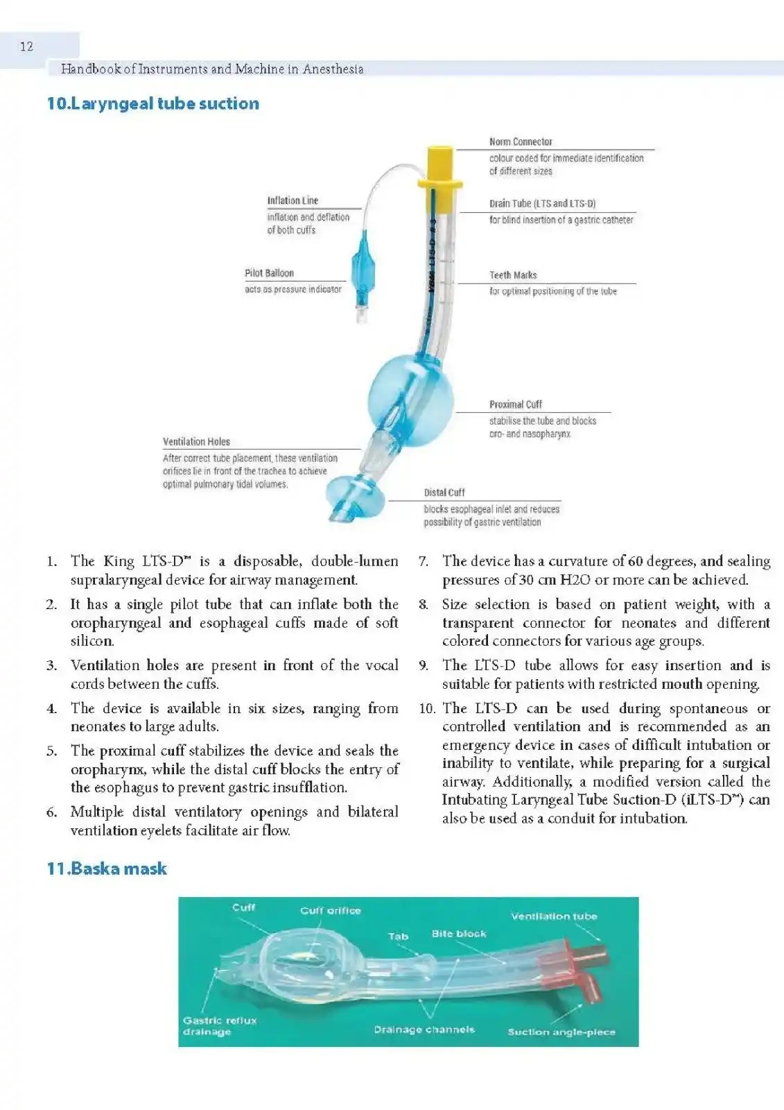 Handbook of Instruments and Machine in Anesthesia Conceptual Anesthesia