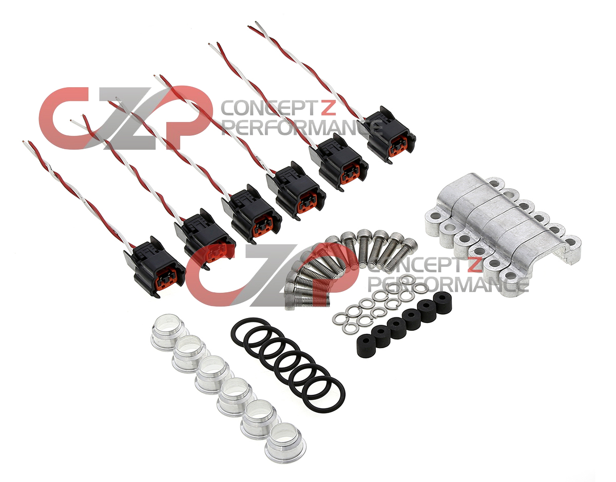 CZP Early To Late Style Fuel Injector Adapter Kit w/ Connectors Nissan
