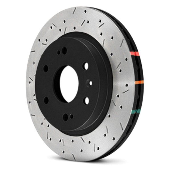 DBA 4000 Series Drilled/Slotted Rotor Set, Front Sport Akebono Calipers