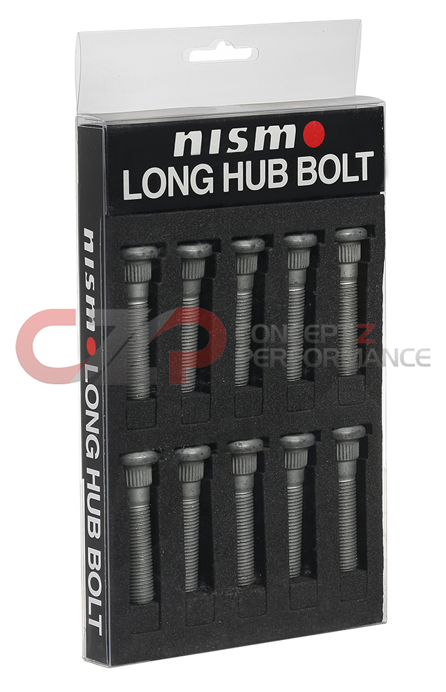 Nismo Extended Wheels Studs, 60mm 13mm Knurl Front and Rear Nissan