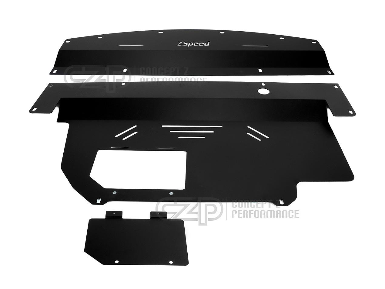 Z Speed Performance ZSP Aluminum Engine Cover Under Panel V2, Black