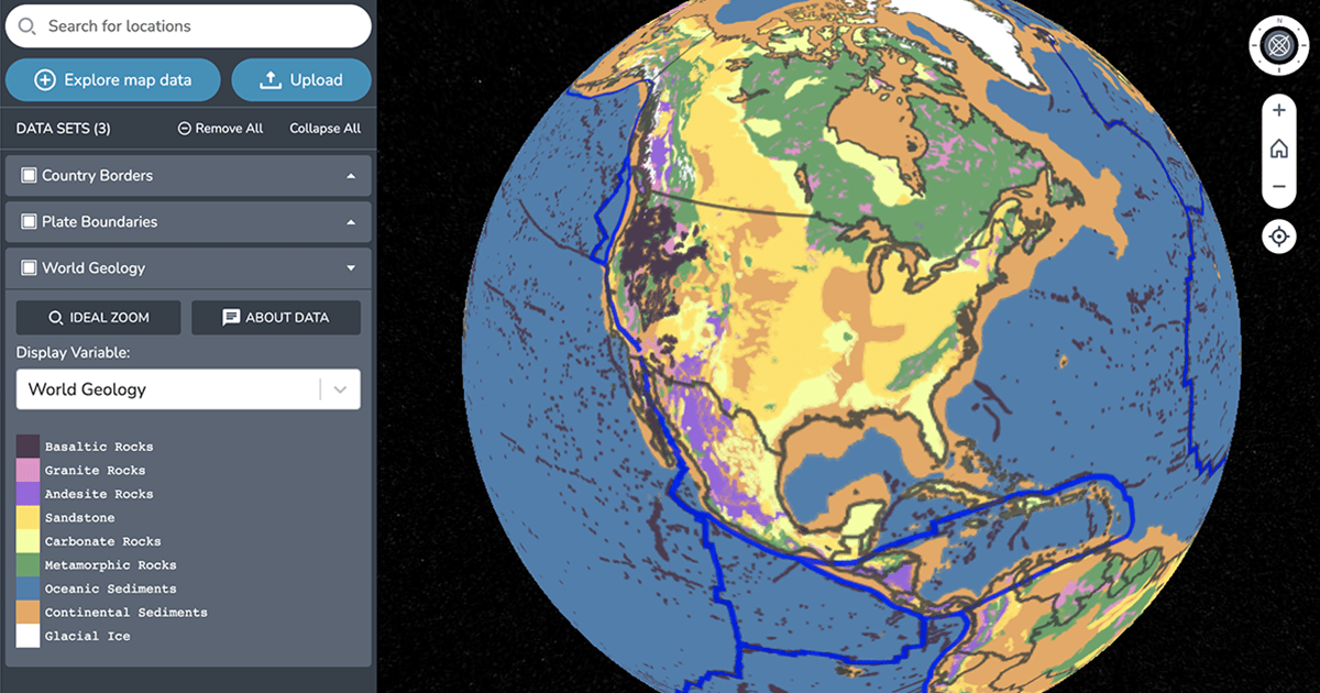 Important Historical Events 2009-2023 A Map that Shows Earth Rocks! Concord Consortium