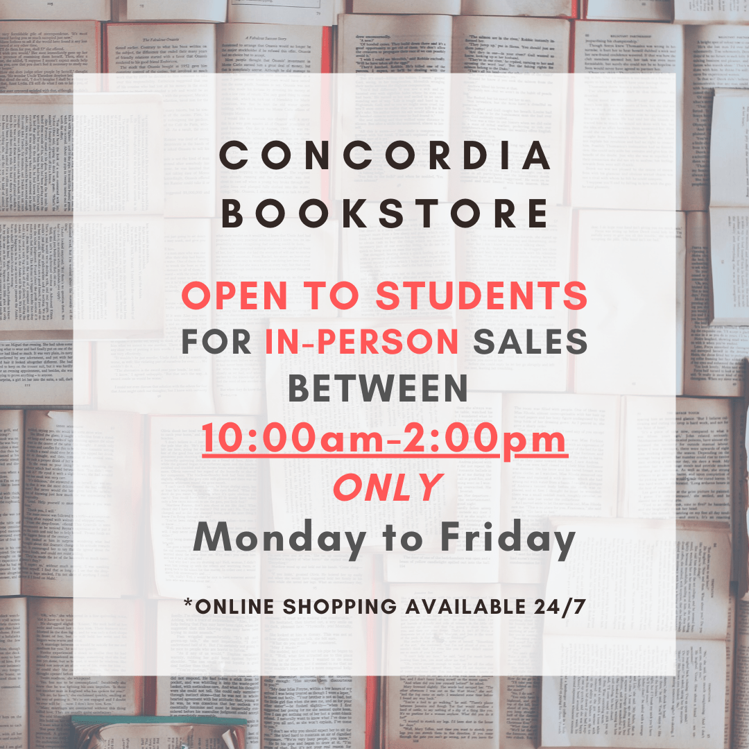 BOOKSTORE HOURS Concordia University of Edmonton