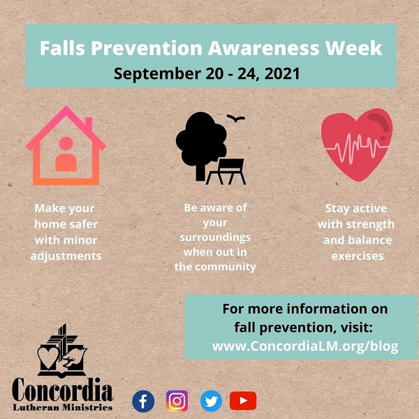 Tips To Prevent Falls In The Home And Community - Concordia Lutheran Ministries