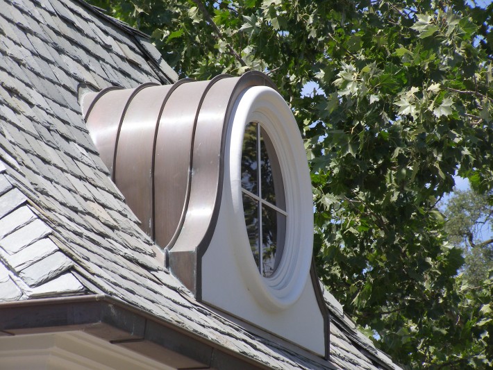 Custom Copper Dormer After Installation