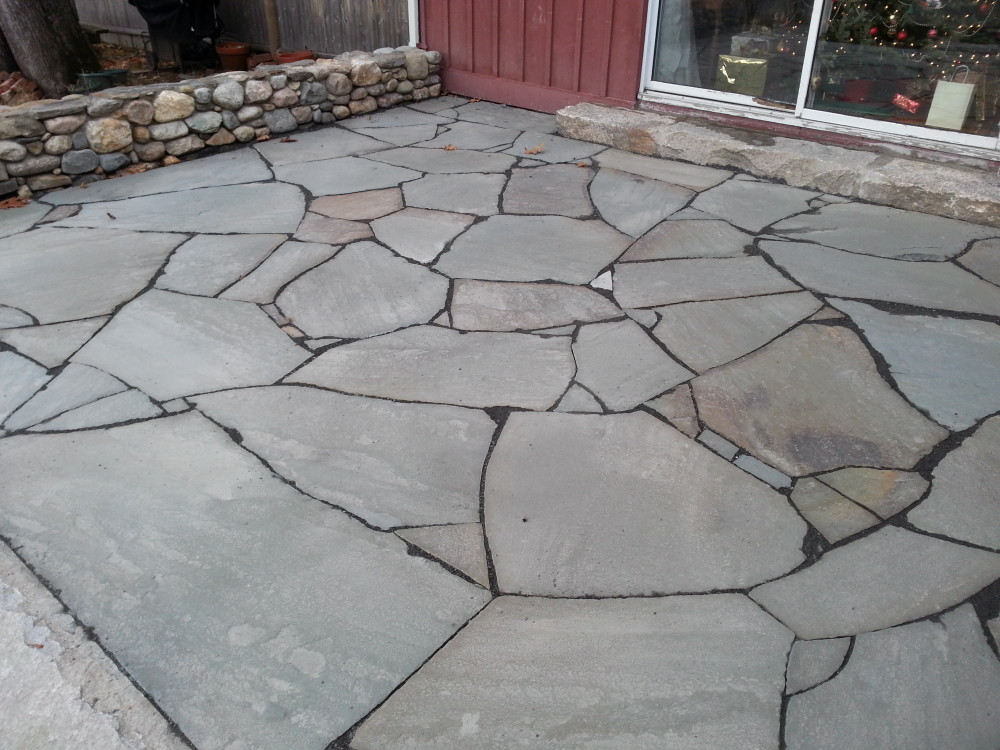 Irregular Bluestone Patio Marlborough, MA Concord Stoneworks