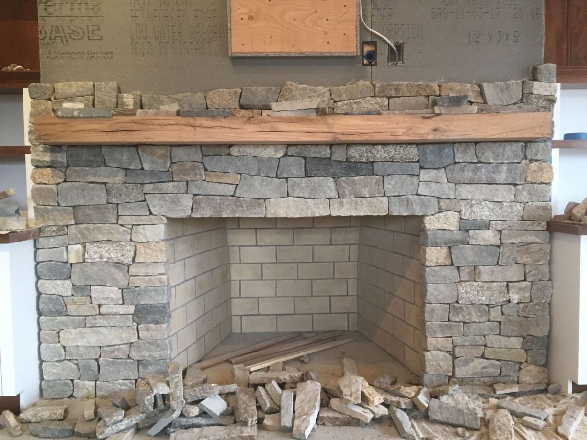 How To Frame A Stone Veneer Fireplace Fireplace Ideas