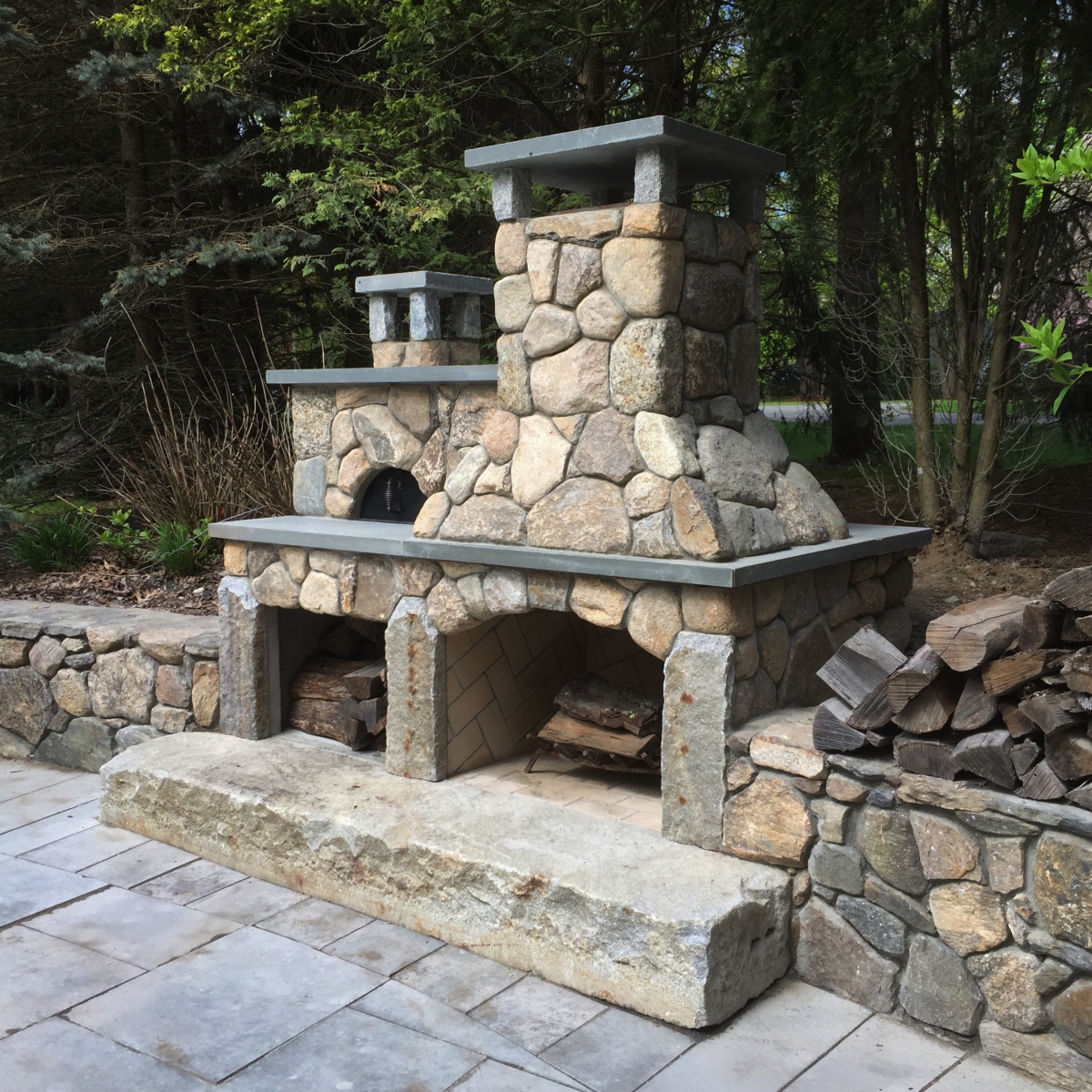 Stone Fireplace/Pizza Oven Concord, MA Concord Stoneworks