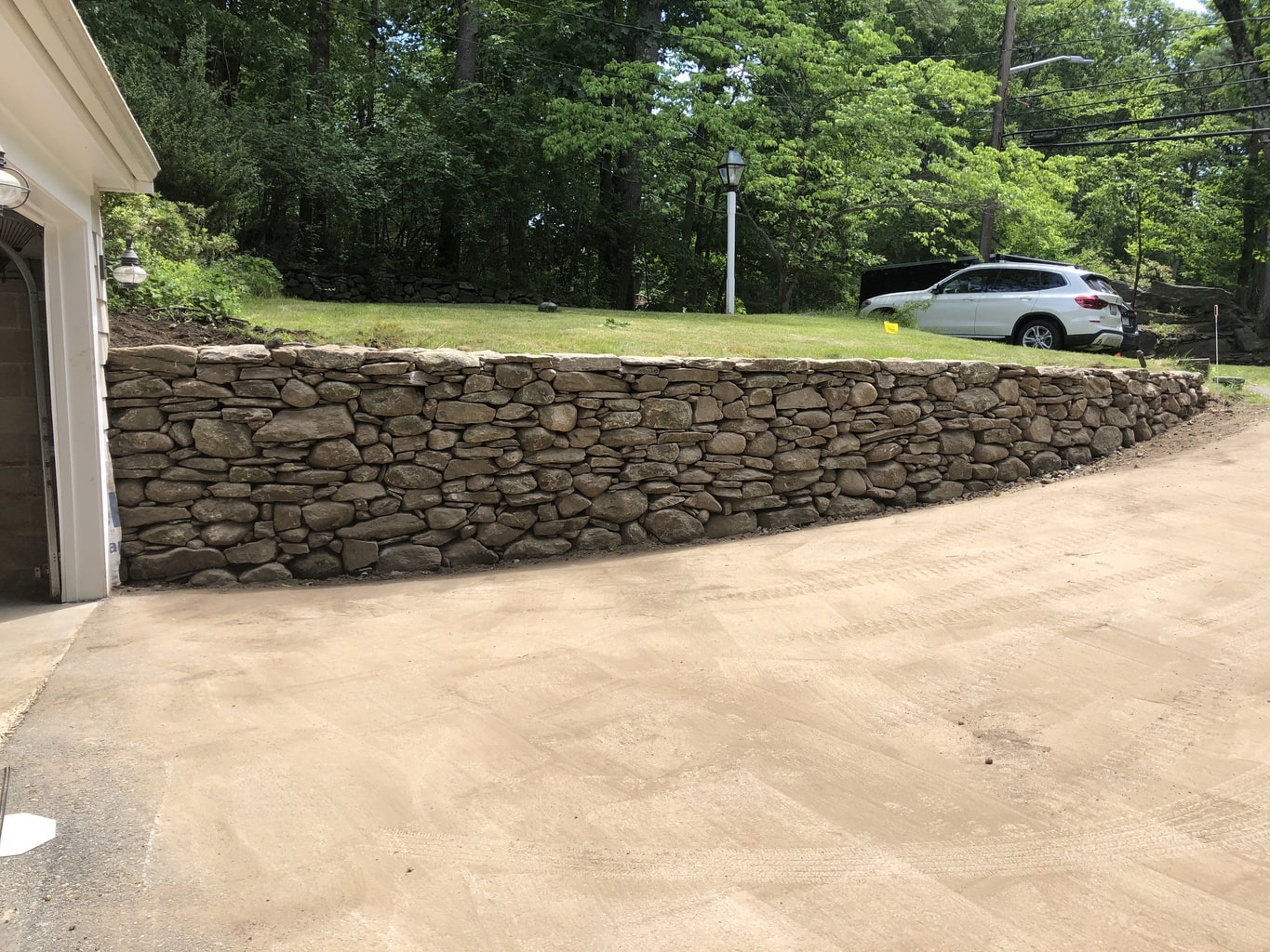 Stone Retaining Wall Repair Carlisle, MA Concord Stoneworks