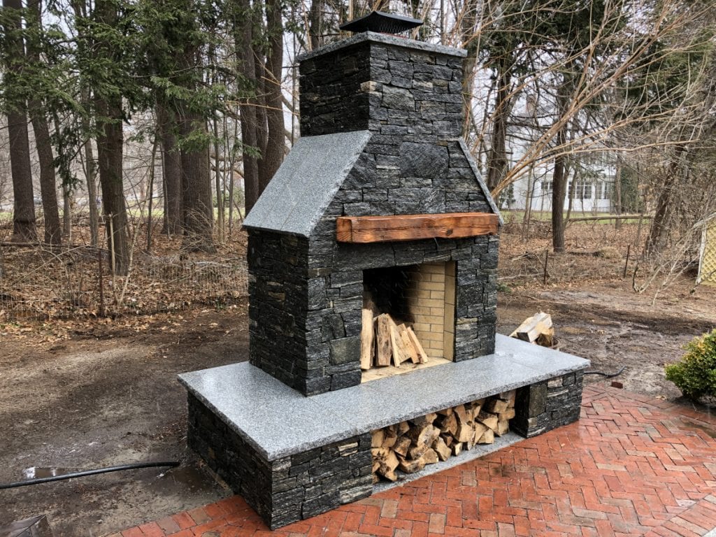Outdoor Fireplace Installation Concord, MA Concord Stoneworks