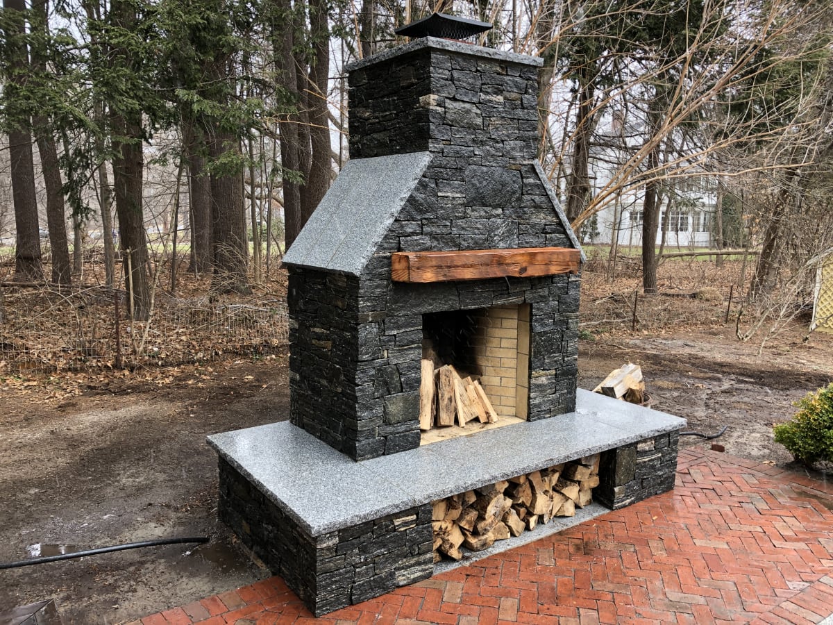 Stone Fireplace Installation Concord, MA Concord Stoneworks