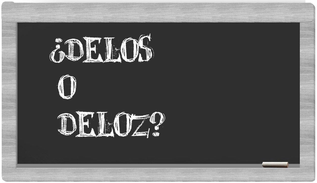 delos o deloz