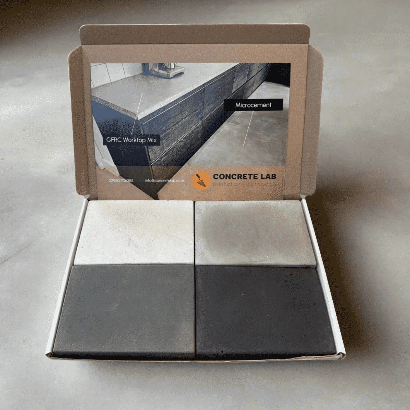 GFRC Worktop Mix Colour Sample Pack Concrete Lab