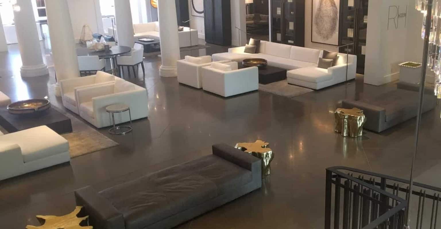 Concrete Polishing for Retail Restoration Hardware Denver