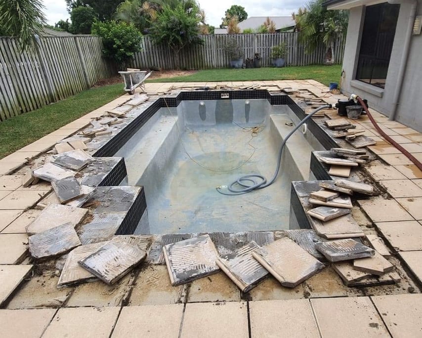 Before & After Pool Projects Concrete Pool Renovation