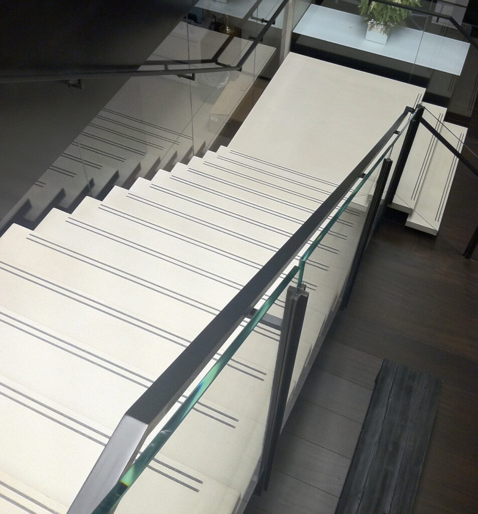 Abrasive Strips In Concrete Stair Treads