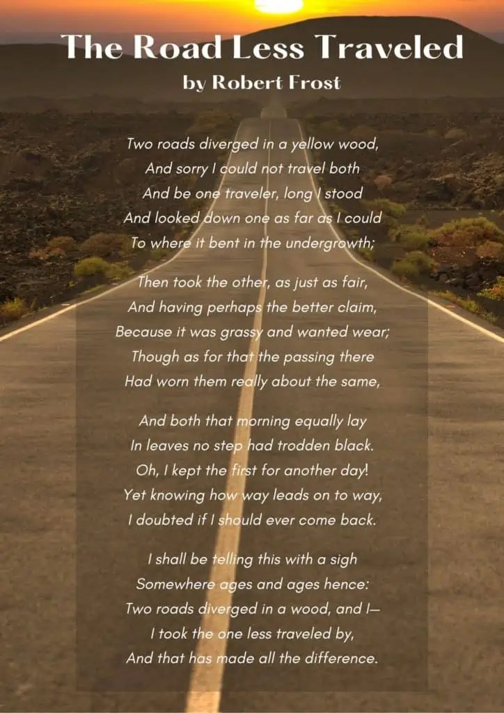 The Road Not Taken Funeral Poem The Art Of Condolence