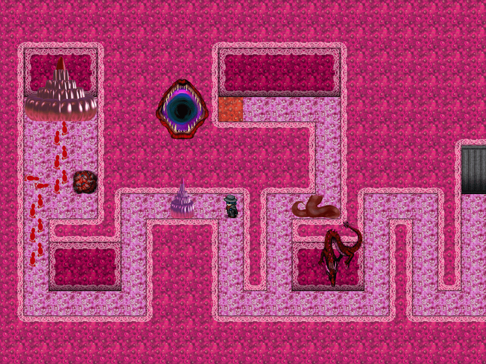 ウディタ用、RPGツクールMV用、ホラーゲーム、オカルト、ゾンビ、マップチップ素材、無料、フリー、800×600、商用利用可