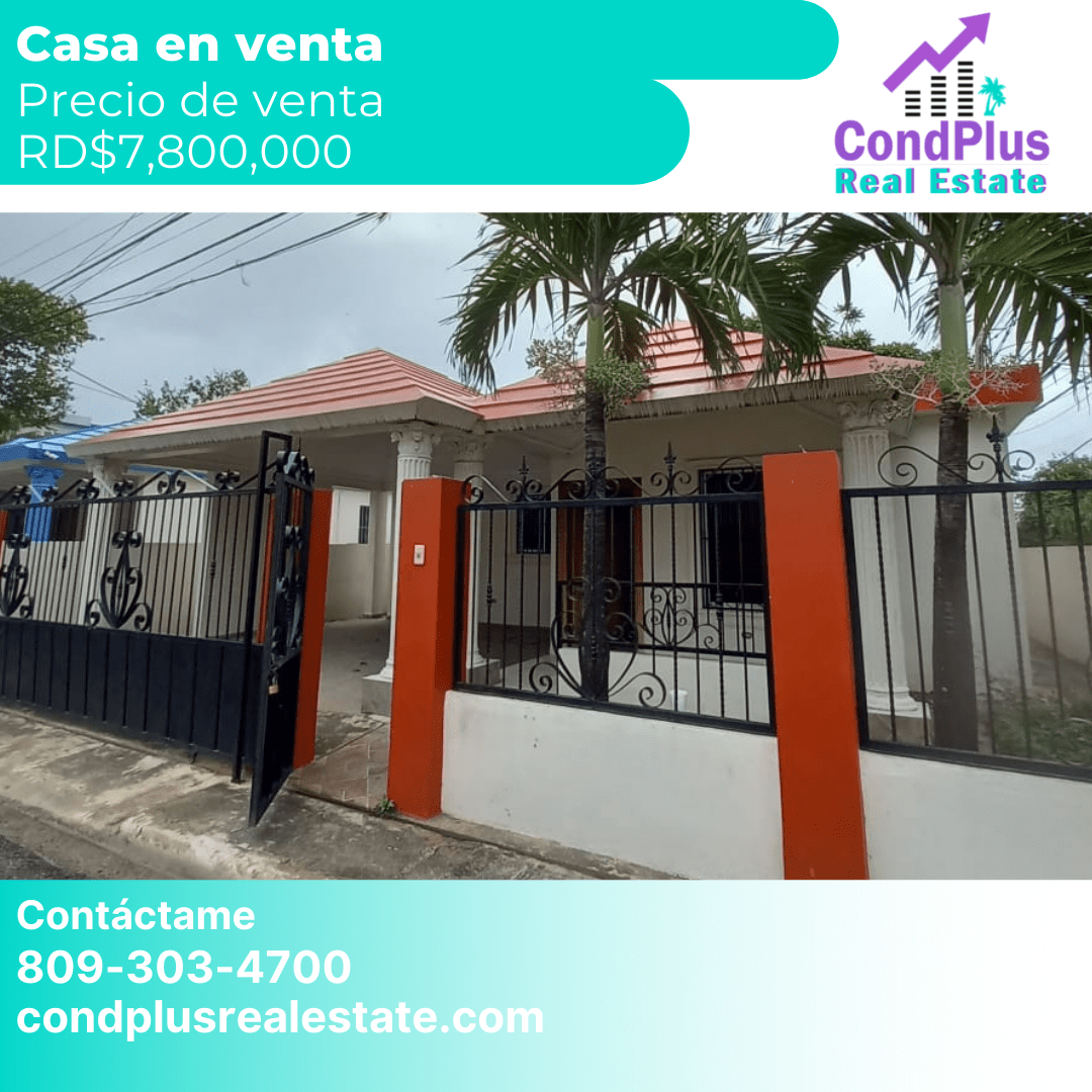 Casa en venta en Gurabo, Santiago Condplus Real Estate