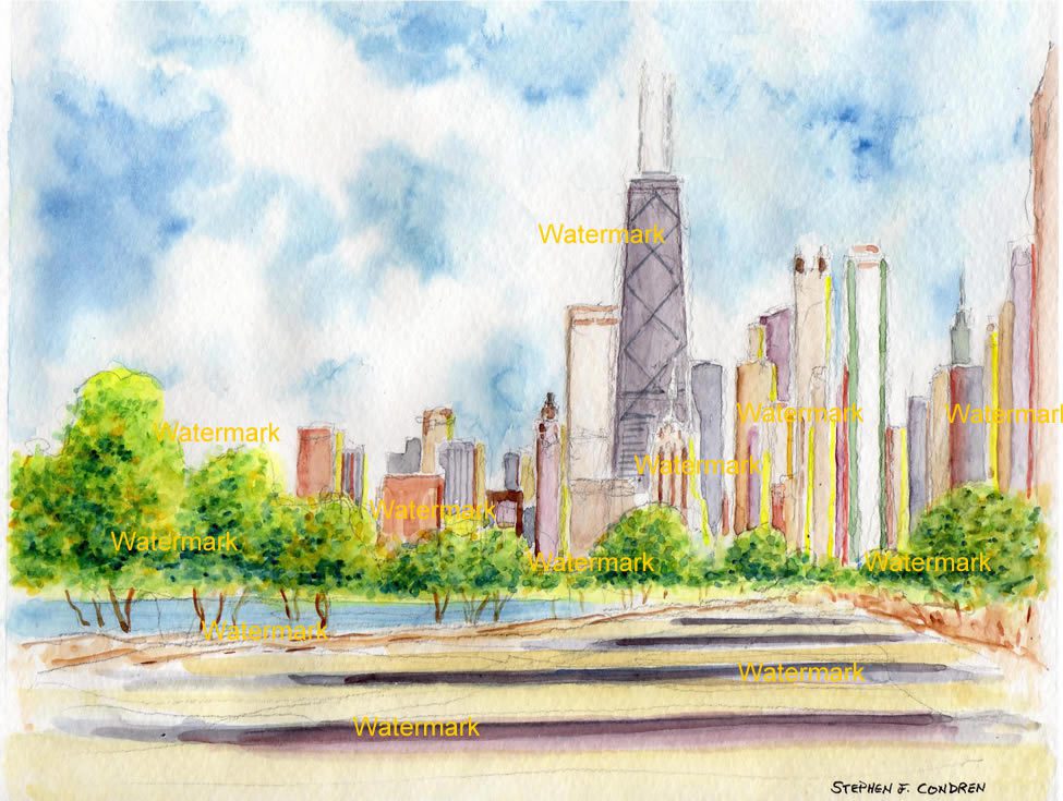 Chicago Skyline Painting