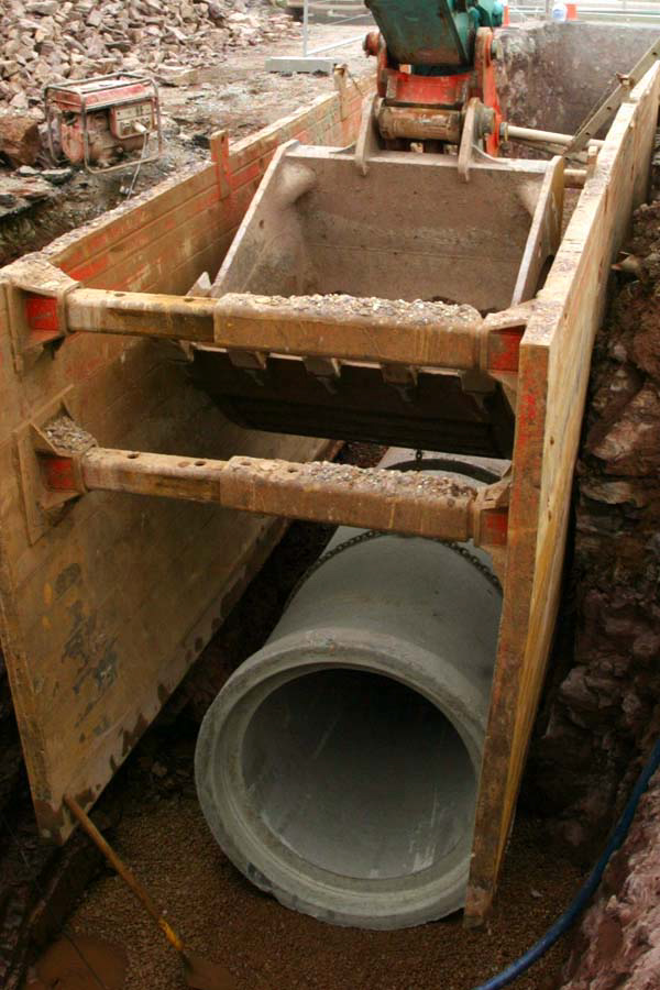 Laying Pipe Condron Concrete