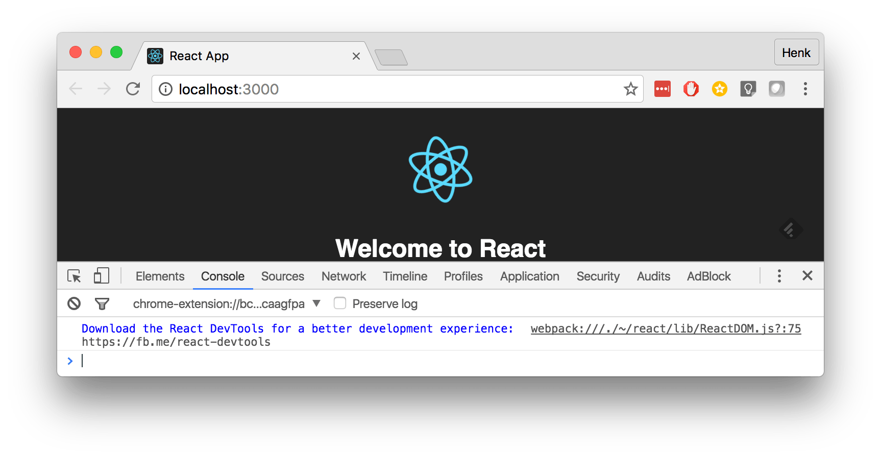 Getting started with React Conduct of Code