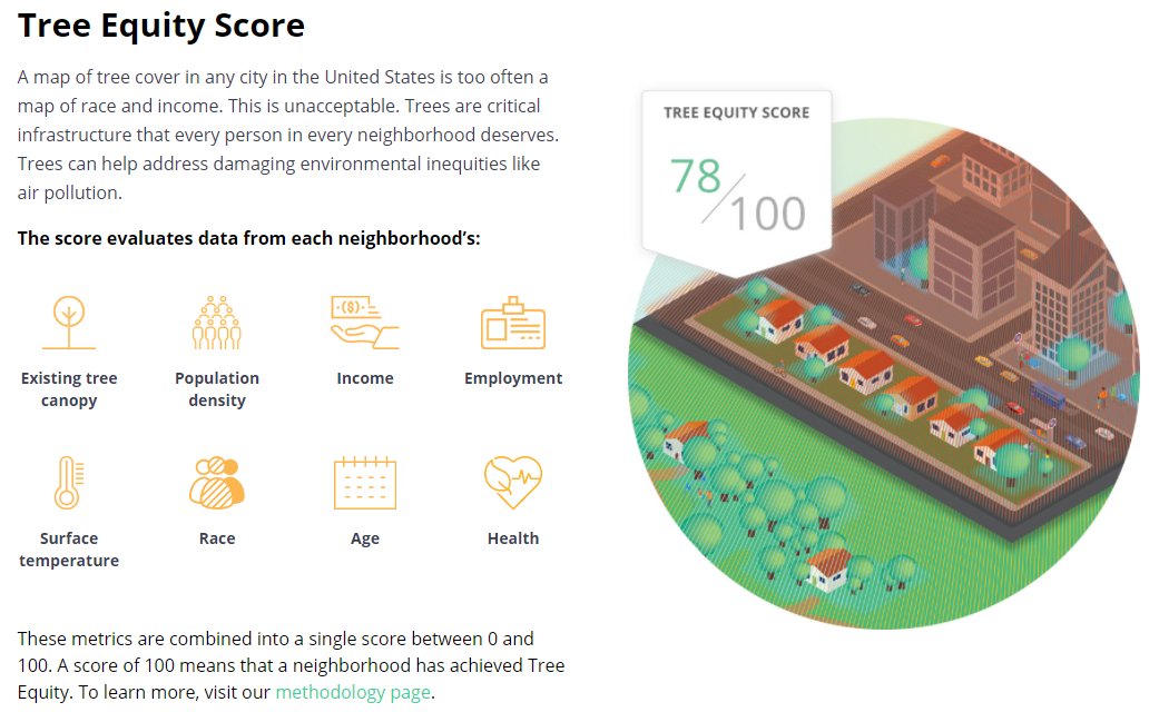 Measuring "Tree Equity" For Downtown Areas Across MD Conduit Street