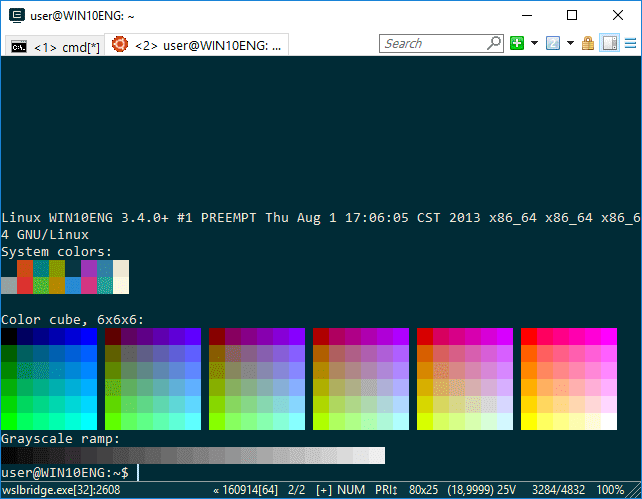 ConEmu Windows Subsystem for Linux (WSL)