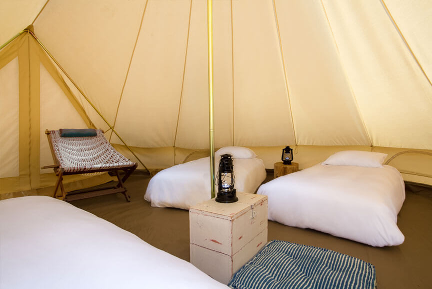 Unique Bear Lake Lodging Glamping Tents & Plush Conestoga Wagons
