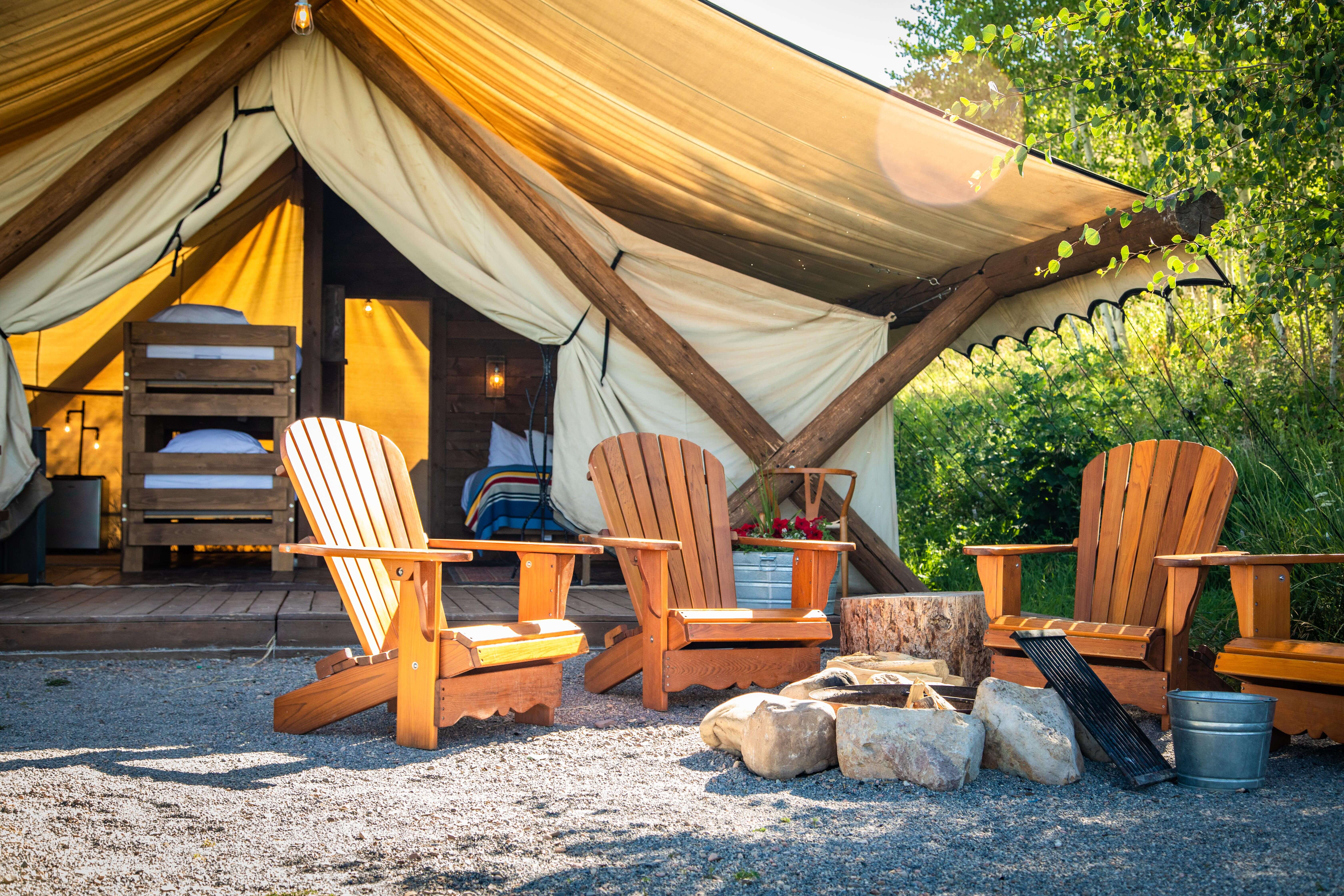 Bear Lake Lodging Glamping Tents and Wagons Conestoga Ranch