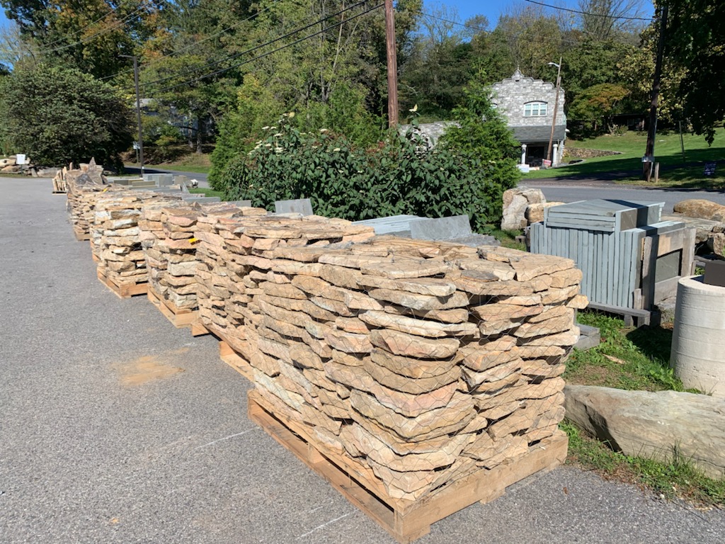 Restocked with palletized Stone Conestoga Stone